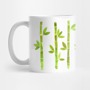 Watercolor Bamboo Pattern - Lime Green Mug